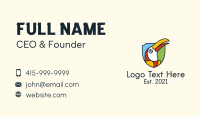  Toucan Bird Shield Business Card