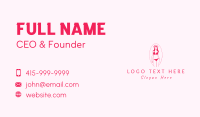 Pink Feminine Bikini Spa  Business Card Design