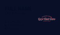 Retro Business Wordmark Business Card