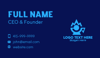 Blue Mountain Tech Cup Business Card Design