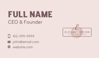 Elegant Brush Lettermark Business Card Image Preview