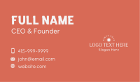 Simple Star Wordmark Business Card Design
