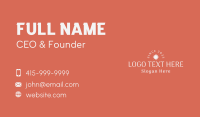 Simple Star Wordmark Business Card