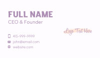 Elegant Watercolor Wordmark Business Card