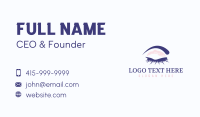 Lashes Model Beauty Business Card