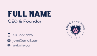 Paw Heart Care Business Card Design