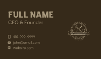 Wood Chisel Business Card example 1