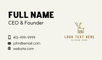 Brown Deer Animal Business Card