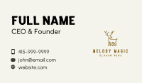 Brown Deer Animal Business Card