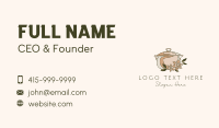 Floral Cooking Pot Business Card