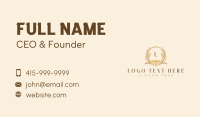 Elegant Floral Boutique Business Card