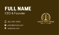 Law Firm Scale Attorney Business Card