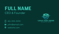 Golf Tournament Shield Business Card Design