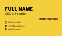 Animated Business Card example 1