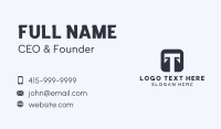 Generic Corporate Letter T Business Card Design