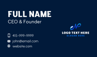 Blue Tail Letter N Business Card