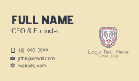 Ethnic Face Drawing  Business Card Design