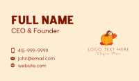 Fall Season Pumpkin Business Card Design
