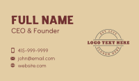 Generic Retro Brand Business Card