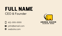 Elephant Zoo Letter M  Business Card