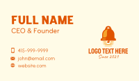 Orange Bell Ringer  Business Card Design