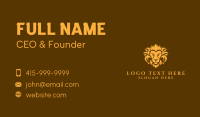 Yellow Wild Lion Business Card