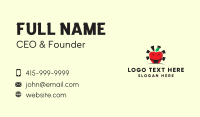 Sumo Apple Mascot Business Card Design