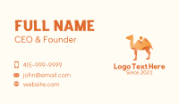 Camel Business Card example 3