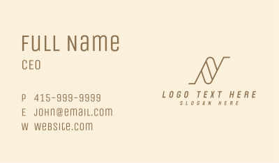 Legal Firm Letter N Business Card Image Preview