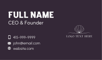 Shell Minimalist Wordmark Business Card