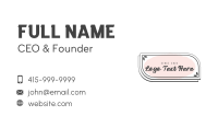 General Business Brush Wordmark Business Card