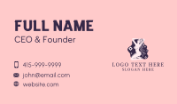 Naked Woman Flower Business Card