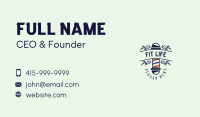 Barbershop Haircut Grooming Business Card