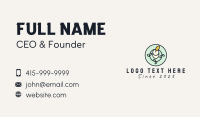 Round Candle Vine Business Card Design