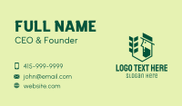 Green Gardener Man Business Card
