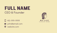 Beautiful Lady Hair Styling Business Card