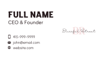 Nuptials Business Card example 4