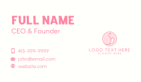 Pink Round Elephant Business Card