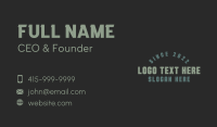 Weaponry Business Card example 3