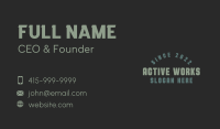 Masculine Arch Business Business Card