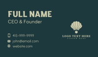 Clam Shell Pearl Business Card Design