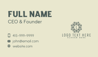 Snowflake Tribal Letter Business Card Design