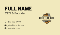 Carpentry Mallet Chisel Tool  Business Card Design