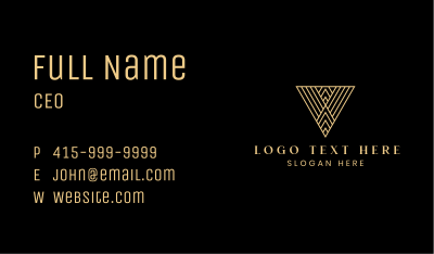 Gold Triangle Company Business Card