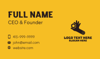Mechanic Hand Wrench Business Card Design