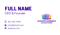 Team Building Crown Business Card