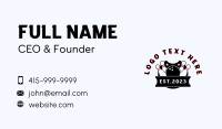 Bowling League Competition Business Card