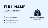 Blue House Building Business Card Design