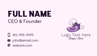 Purple Running Shoes Business Card Design