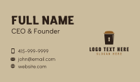 Coffee Cup Lock  Business Card